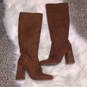 Fall Brown Suede Boots